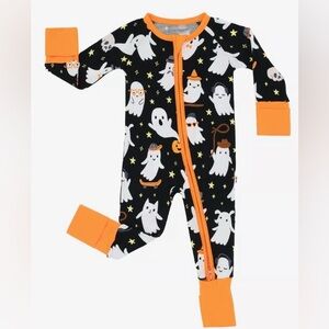 Little Sleepies Halloween Pajamas Bamboo Ghost Jammie’s PJs size 12-18 months